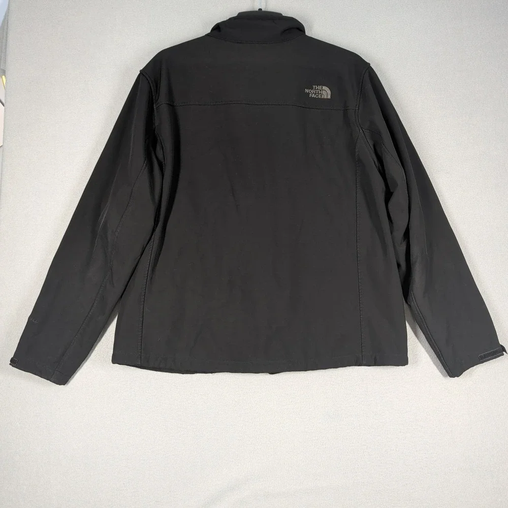 The North Face Jacket Mens XL Black Apex Bionic Softshell Windwall Fleece Lined